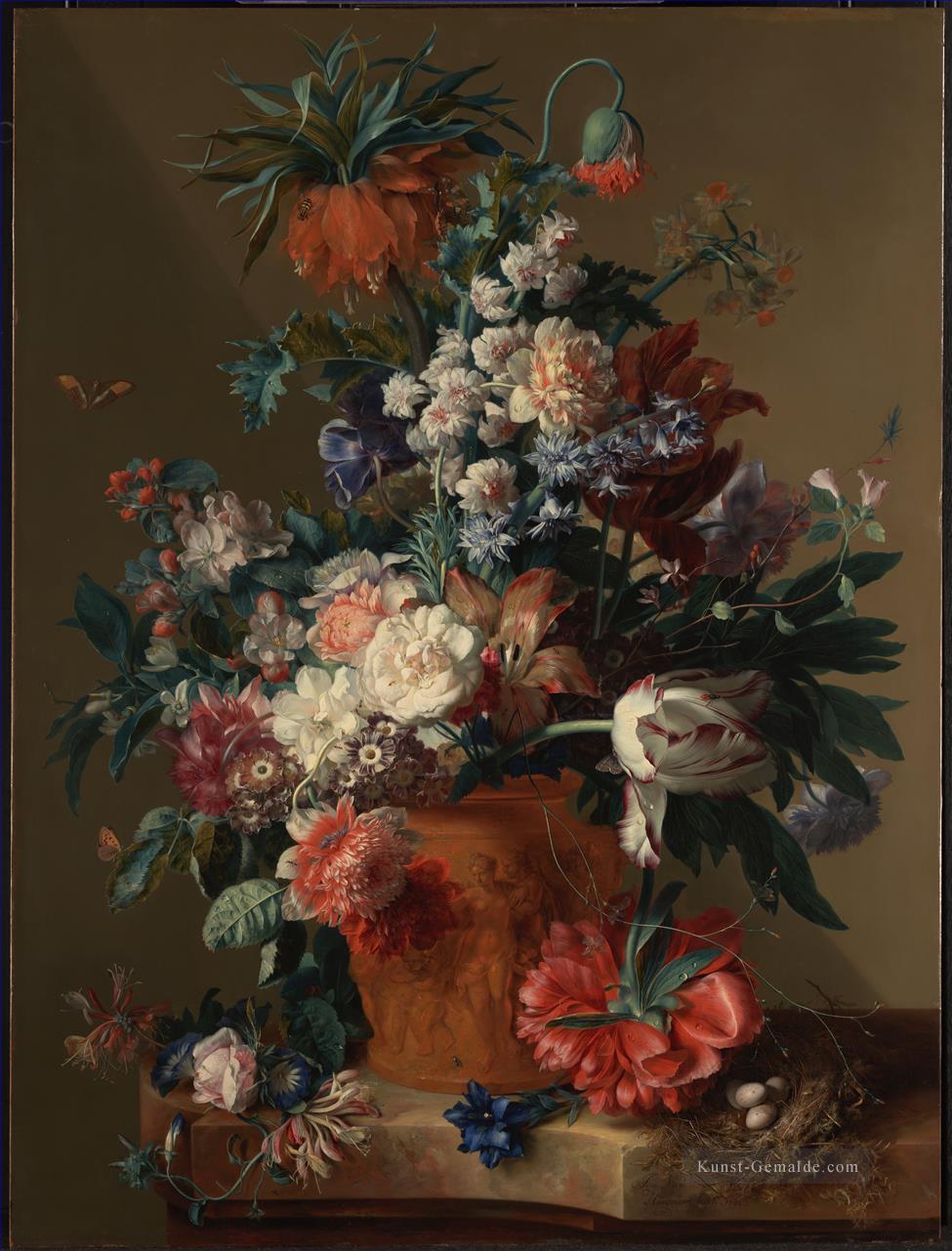 Vase mit Nacktheit von Blumen Jan van Huysum Ölgemälde